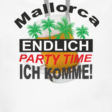 Abschlussfahrt Hoodie - Mallorca Party Time Malle Ibiza Strand Geschenk