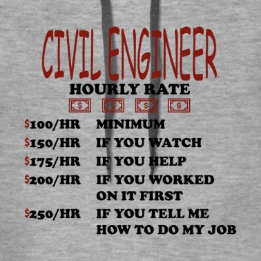 Abschlussfahrt Hoodie - Bauingenieur Bautechniker Stundenlohn Geschenk