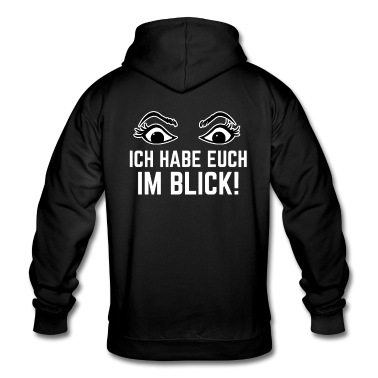 Abschlussfahrt Hoodie - Ich habe euch im Blick Lehrersprüche Shirt Rücken