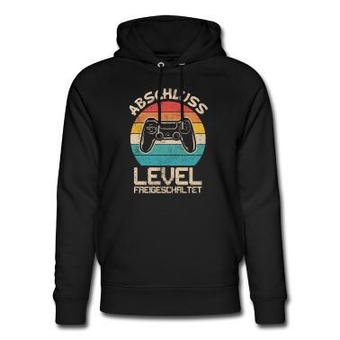 Abschlussfahrt Hoodie - Abschluss Level Freigeschaltet Retro Vintage
