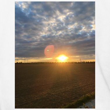 Abschlussfahrt Hoodie - Sonnenuntergang über dem Feld