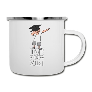 Abschluss Emaille Tasse - Abschluss 2021 Dabbing Schule Dabschluss 2021