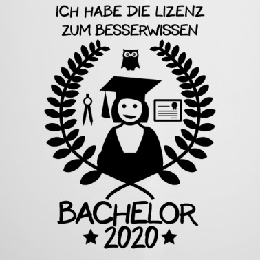 Abschluss Emaille Tasse - Bachelorabschluss Studienabschluss Absolventin