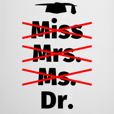 Abschluss Emaille Tasse - Doktortitel PhD Frau Abschluss Geschenk