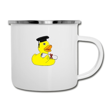 Abschluss Emaille Tasse - Abschluss Ente