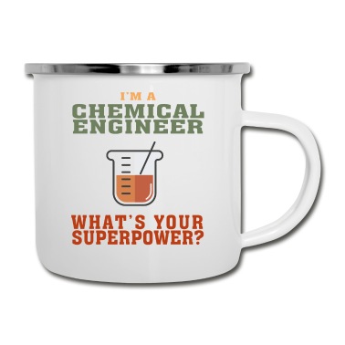 Abschluss Emaille Tasse - Lustiges Chemieingenieur-Zitat für Chemical Engi