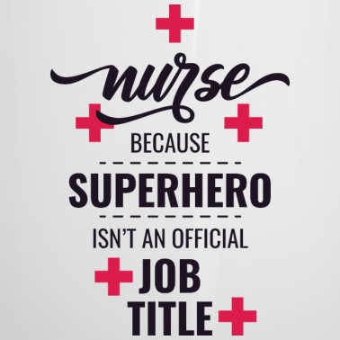 Abschluss Emaille Tasse - Krankenschwester, weil Superheld keine
