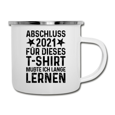 Abschluss Emaille Tasse - Abschluss 2021