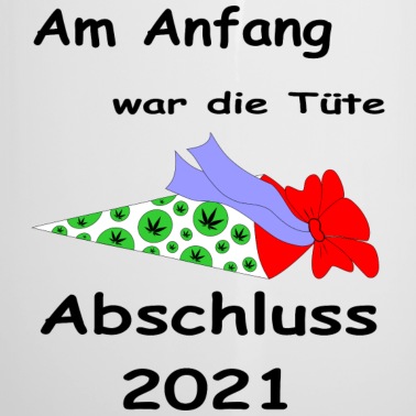 Abschluss Emaille Tasse - Anfangstüte/Abschluss