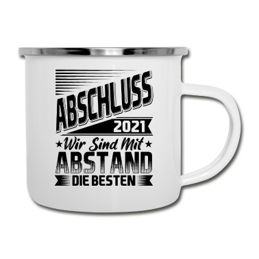 Abschluss Emaille Tasse - Abschluss 2021
