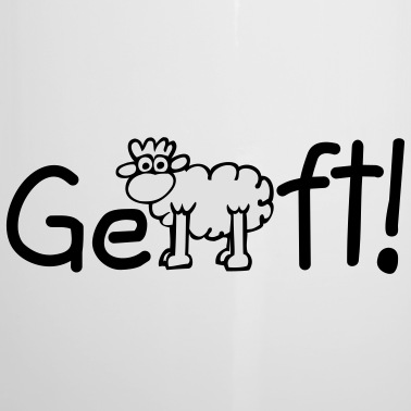 Abschluss Emaille Tasse - Geschafft! Abschluss