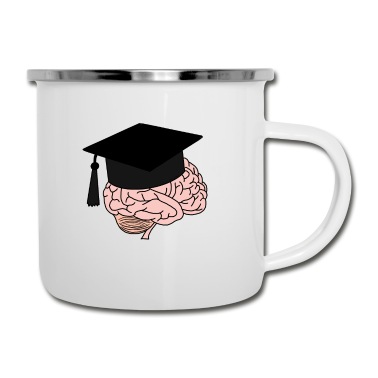 Abschluss Emaille Tasse - Abschluss Studium