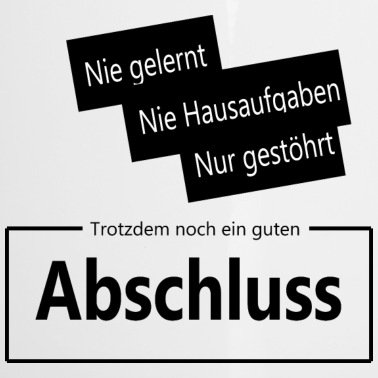 Abschluss Emaille Tasse - Guten Abschluss