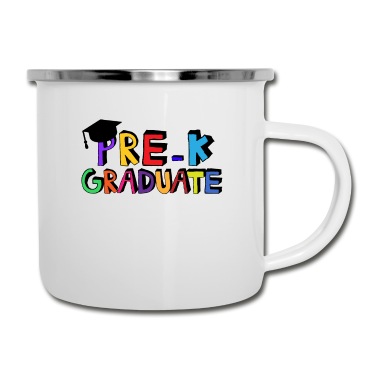 Abschluss Emaille Tasse - Vor dem Abschluss