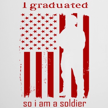 Abschluss Emaille Tasse - Ich habe einen Abschluss als Soldat gemacht