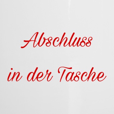 Abschluss Emaille Tasse - Abschluss in der Tasche