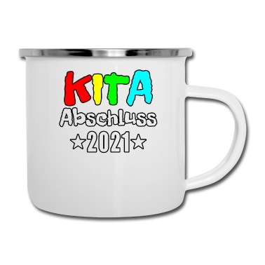 Abschluss Emaille Tasse - Kita abschluss 2021