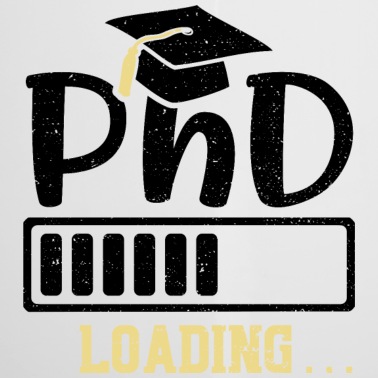 Abschluss Emaille Tasse - PhD Loading - Abschluss