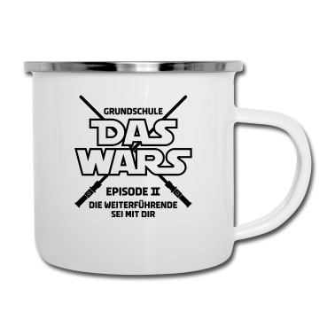 Abschluss Emaille Tasse - Star War Das Wars Schule Abschluss