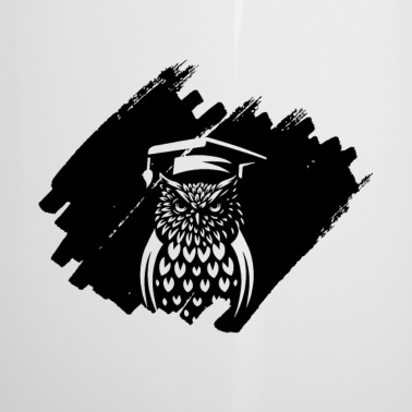 Abschluss Emaille Tasse - Schulabgänger Abschluss Eule Bestanden