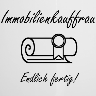 Abschluss Emaille Tasse - Immobilienkauffrau Abschluss
