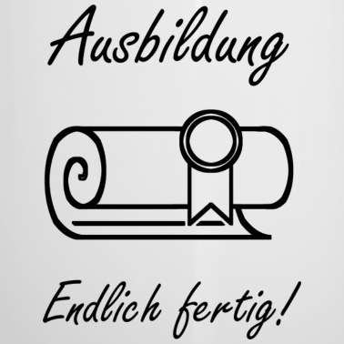 Abschluss Emaille Tasse - Ausbildung Abschluss