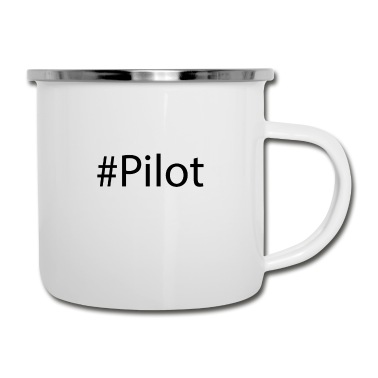 Abschluss Emaille Tasse - #Pilot Abschluss Beruf Feier