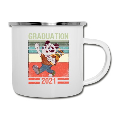 Abschluss Emaille Tasse - Lustige Schulabschluss Sprüche Abschluss