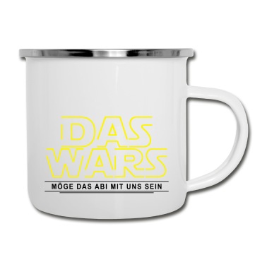 Abschluss Emaille Tasse - DAS WARS - Cooles Abschluss Shirt