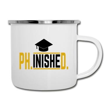 Abschluss Emaille Tasse - Phinished Phd Doktor Abschluss Geschenk