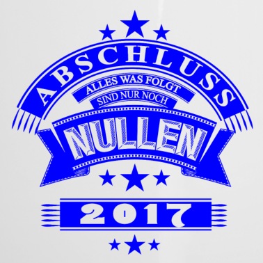 Abschluss Emaille Tasse - ABSCHLUSS - alles NULLEN Blue