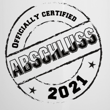 Abschluss Emaille Tasse - Abschluss certified 2021
