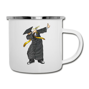 Abschluss Emaille Tasse - Abschluss Graduation Abitur Klasse 2021 Dabbing