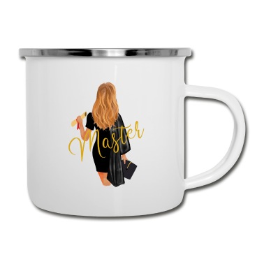 Abschluss Emaille Tasse - Master Abschluss Uni Absolvent Frauen