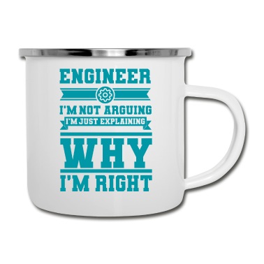 Abschluss Emaille Tasse - Ingenieur Spruch Ingenieurswesen Studium Abschluss