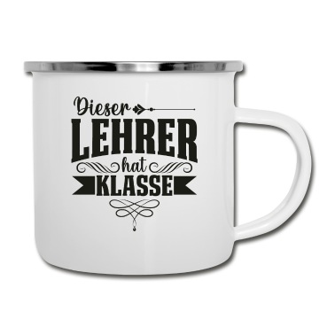 Abschluss Emaille Tasse - Dieser Lehrer hat Klasse Bester der Welt Abschluss