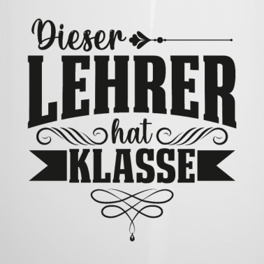Abschluss Emaille Tasse - Dieser Lehrer hat Klasse Bester der Welt Abschluss