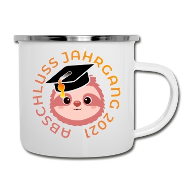 Abschluss Emaille Tasse - ABSCHLUSS JAHRGANG 2021 AUSBILDUNG ABITUR SCHULE