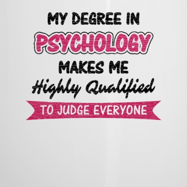 Abschluss Emaille Tasse - Abschluss in Psychologie GRUNGE