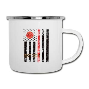 Abschluss Emaille Tasse - Feuerwehrmann Est. 2021 Feuerwehrschule Abschluss