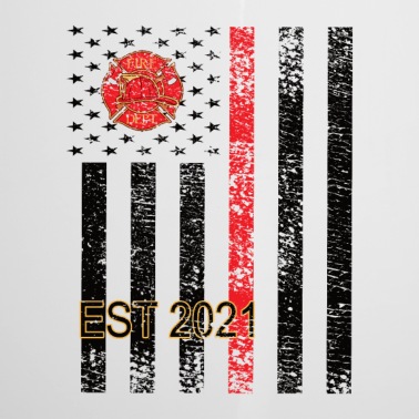 Abschluss Emaille Tasse - Feuerwehrmann Est. 2021 Feuerwehrschule Abschluss