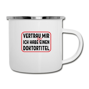 Abschluss Emaille Tasse - Doktortitel Dissertation Geschenk Abschluss