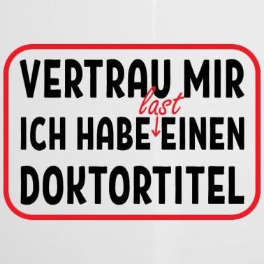 Abschluss Emaille Tasse - Doktortitel Dissertation Geschenk Abschluss