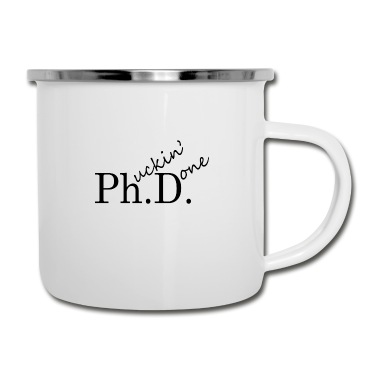 Abschluss Emaille Tasse - Doktorarbeit Phd Abschluss Geschenk
