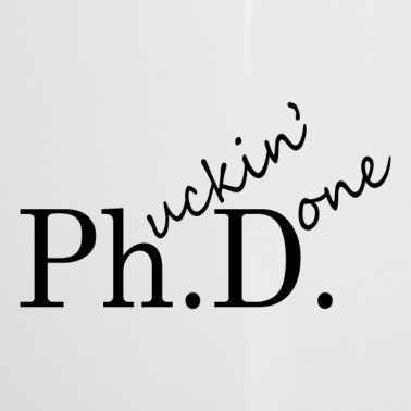 Abschluss Emaille Tasse - Doktorarbeit Phd Abschluss Geschenk