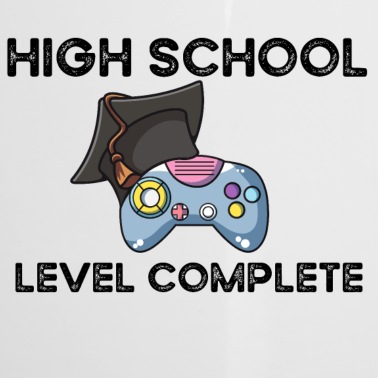 Abschluss Emaille Tasse - High School Level Complete - Abschluss