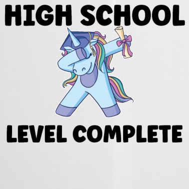 Abschluss Emaille Tasse - High School Level Complete - Abschluss