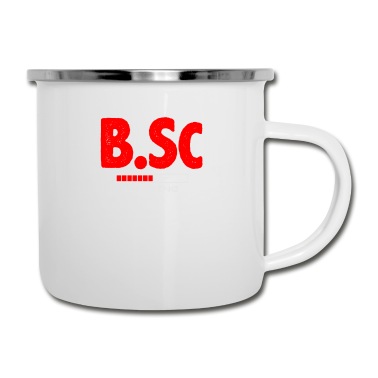 Abschluss Emaille Tasse - Abschluss Bachelor Master Uni FH Sponsion Geschenk