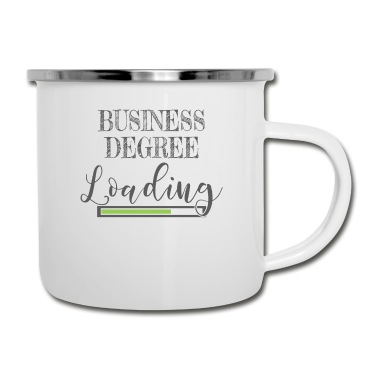 Abschluss Emaille Tasse - Business School Student Gift Business Abschluss