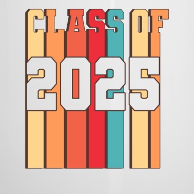 Abschluss Emaille Tasse - Class of 2025 Schule Abschluss Diplom Vintage